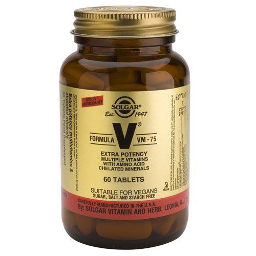 Solgar Formula VM-75 60 таб Без вкуса,  ml, Solgar. Vitamins and minerals. General Health Immunity enhancement 