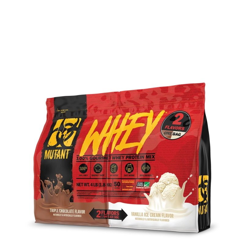 Протеин Mutant Whey, 1.8 кг Тройной шоколад/Ванильное мороженое,  ml, Mutant. Protein. Mass Gain स्वास्थ्य लाभ Anti-catabolic properties 