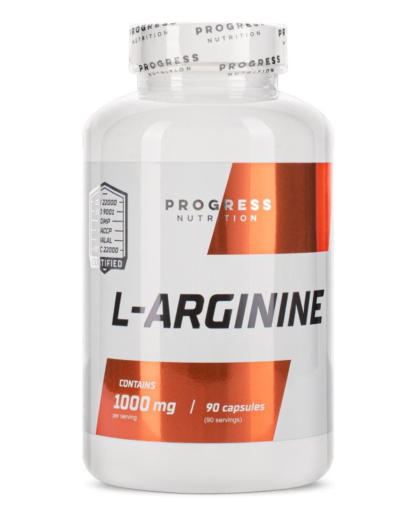 Progress Nutrition Аминокислота Progress Nutrition L-Arginine, 90 капсул, , 
