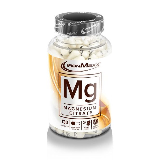 Витамины и минералы IronMaxx Magnesium, 130 капсул,  ml, IronMaxx. Vitamins and minerals. General Health Immunity enhancement 