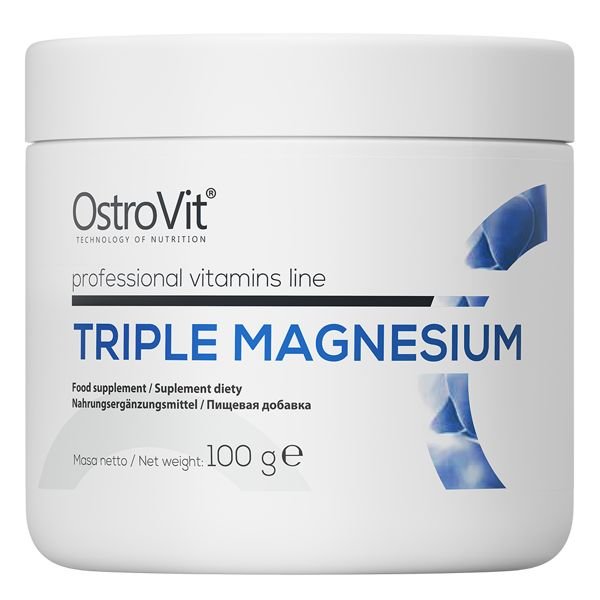 Витамины и минералы OstroVit Triple Magnesium, 100 грамм,  ml, OstroVit. Vitamins and minerals. General Health Immunity enhancement 