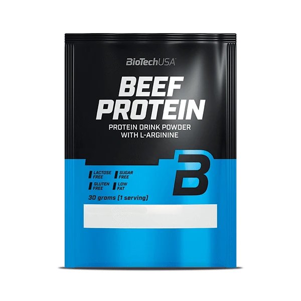 Протеин BioTech Beef Protein, 30 грамм Клубника,  мл, BioTech. Протеин. Набор массы Восстановление Антикатаболические свойства 