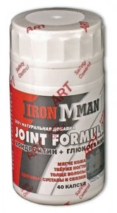 Joint Formula, 40 piezas, Ironman. Glucosamina. General Health Ligament and Joint strengthening 