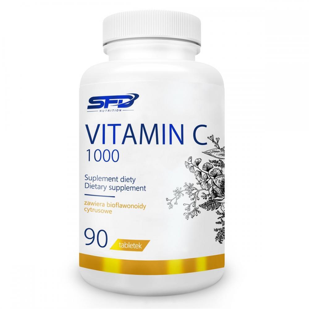 Витамин C SFD Nutrition VITAMIN C 1000 (90 капс) сфд нутришн,  мл, SFD Nutrition. Витамин C. Поддержание здоровья Укрепление иммунитета 