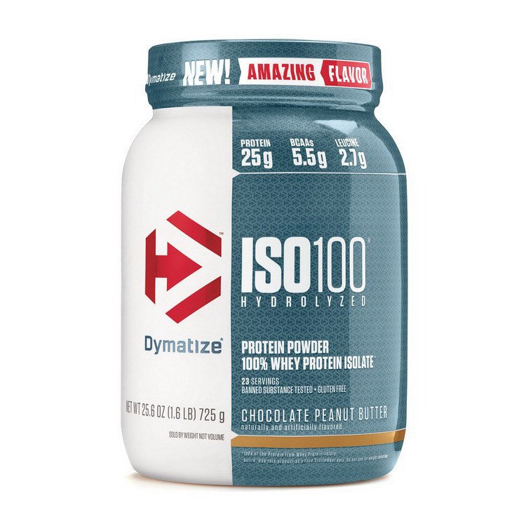 Сывороточный протеин гидролизат Dymatize ISO 100 (726 г) диматайз изо печенье-крем,  мл, Dymatize Nutrition. Сывороточный гидролизат. Сухая мышечная масса Снижение веса Восстановление Антикатаболические свойства 