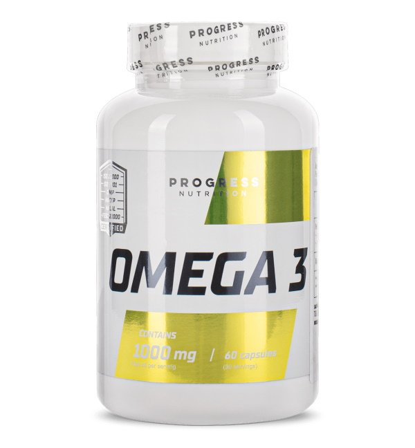 Жирные кислоты Progress Nutrition Omega 3, 60 капсул,  ml, Progress Nutrition. Fats. General Health 
