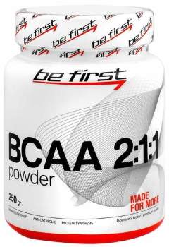 BCAA 2:1:1, 250 г, Be First. BCAA. Снижение веса Восстановление Антикатаболические свойства Сухая мышечная масса 