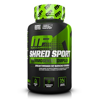 MusclePharm Shred Sport 60 капс Без вкуса,  мл, MusclePharm. Термогеники (Термодженики). Снижение веса Сжигание жира 