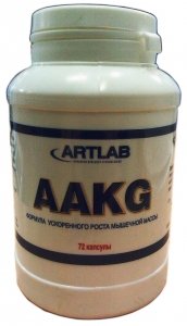 AAСG (100% L-аргинин альфа кето-глютарат), 72 шт, Artlab. Аргинин. Восстановление Укрепление иммунитета Пампинг мышц Антиоксидантные свойства Снижение холестерина Донатор оксида азота 