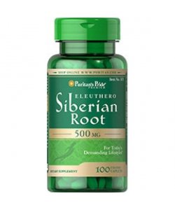 Eleuthero Siberian Root 500, 100 pcs, Puritan's Pride. Special supplements. 
