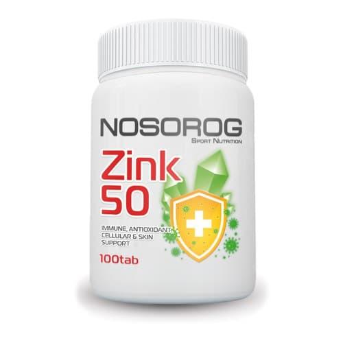 Nosorog Цинк NOSOROG Zinc 50 mg (100 таб) носорог, , 100 