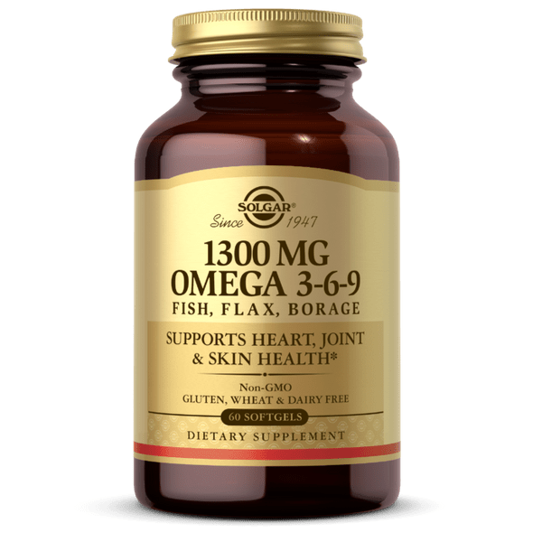Solgar Жирные кислоты Solgar Omega 3-6-9 1300 mg 60 Softgels, , 