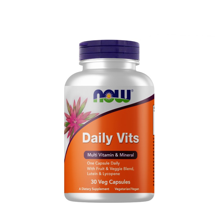 Витамины и минералы NOW Daily Vits, 30 вегакапсул,  ml, Now. Vitamins and minerals. General Health Immunity enhancement 