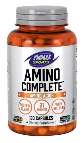 Now Amino Complete 120 капс Без вкуса,  ml, Now. Complejo de aminoácidos. 