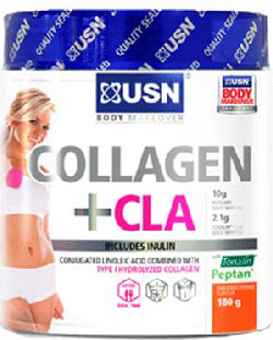 Collagen + CLA, 180 g, USN. Suplementos especiales. 
