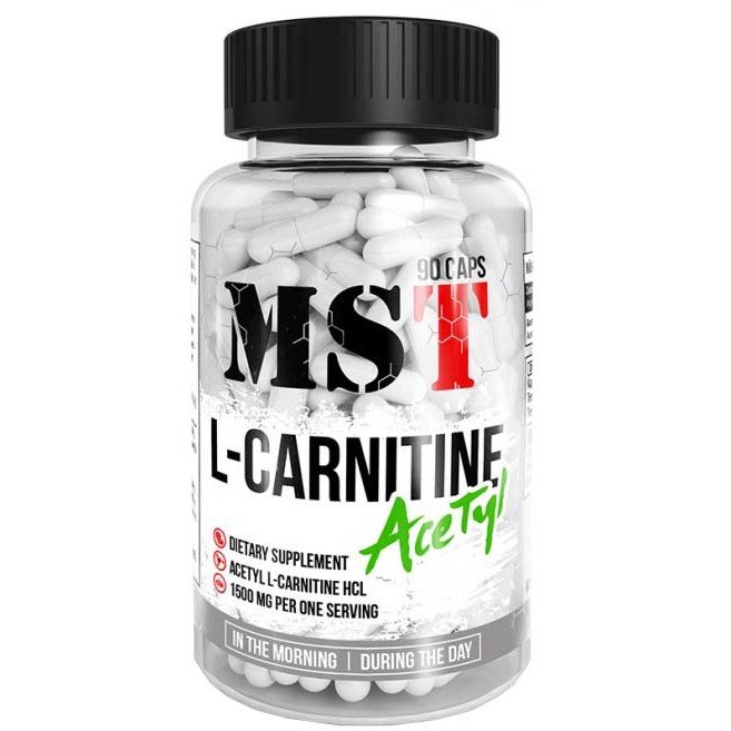Жиросжигатель MST L-Carnitine Acetyl, 90 капсул,  мл, MST Nutrition. Жиросжигатель. Снижение веса Сжигание жира 