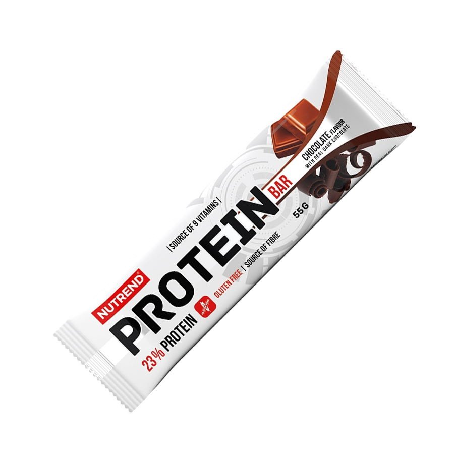 Батончик Nutrend Protein Bar 23%, 55 грамм Шоколад в черном шоколаде,  ml, Nutrend. Bares. 