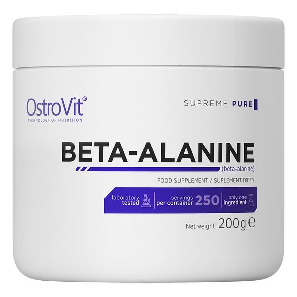 Аминокислота OstroVit Beta-Alanine, 200 грамм Натуральный СРОК 07.21,  мл, OstroVit. Аминокислоты. 