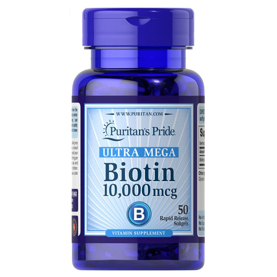 Puritan's Pride Витамины и минералы Puritan's Pride Biotin 10000 mcg, 50 капсул, , 