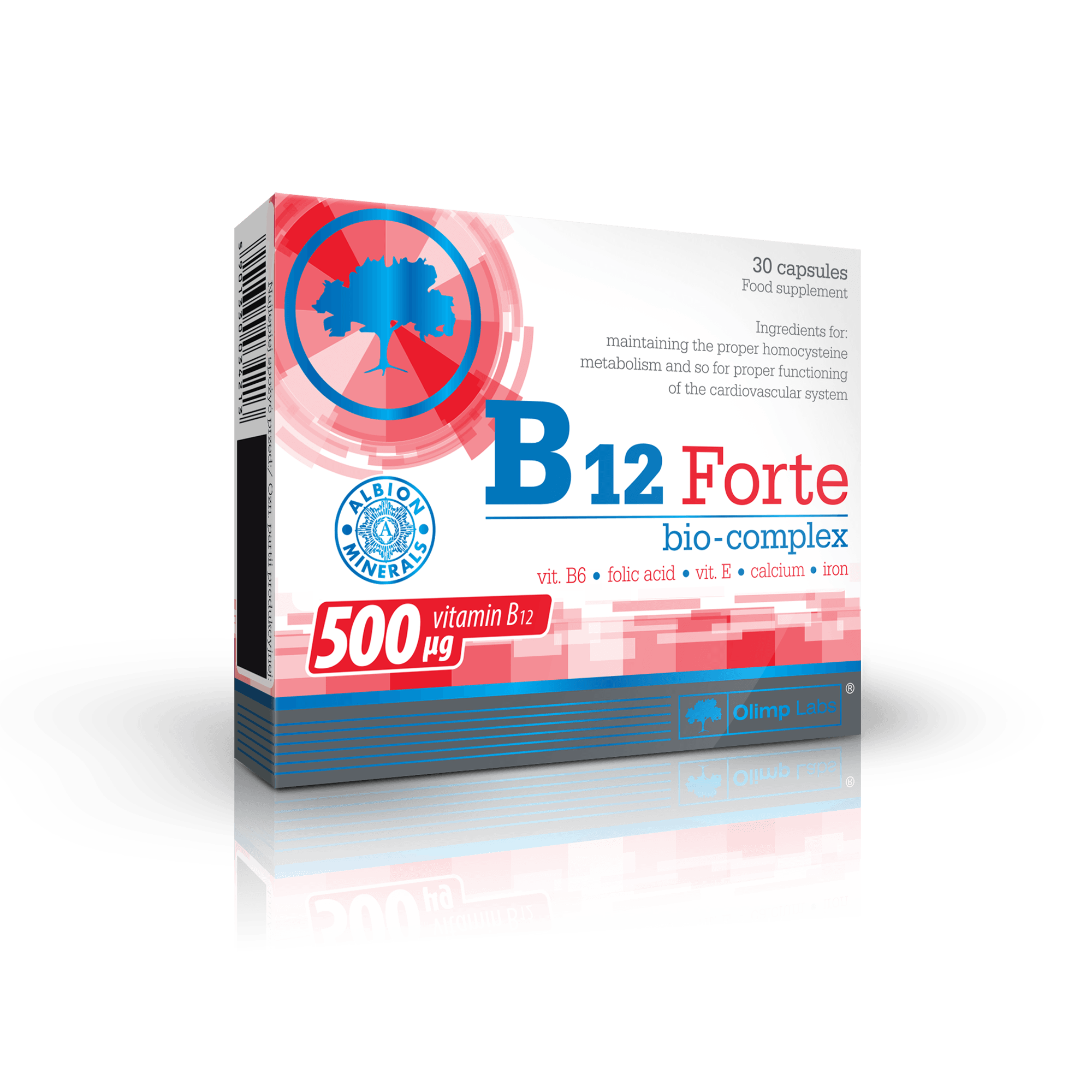 B12 Forte Bio-Complex, 30 pcs, Olimp Labs. Vitamin B. General Health 