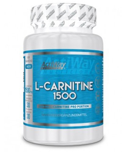 L-Carnitine 1500, 30 шт, ActiWay Nutrition. L-карнитин. Снижение веса Поддержание здоровья Детоксикация Стрессоустойчивость Снижение холестерина Антиоксидантные свойства 