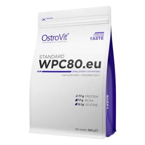 Протеин OstroVit STANDARD WPC80.eu, 900 грамм Шоколад,  ml, OstroVit. Protein. Mass Gain recovery Anti-catabolic properties 