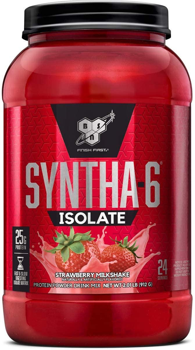 Сывороточный протеин изолят BSN Syntha-6 Isolate (912 г) бсн синта 6 strawberry milkshake,  мл, BSN. Сывороточный изолят. Сухая мышечная масса Снижение веса Восстановление Антикатаболические свойства 