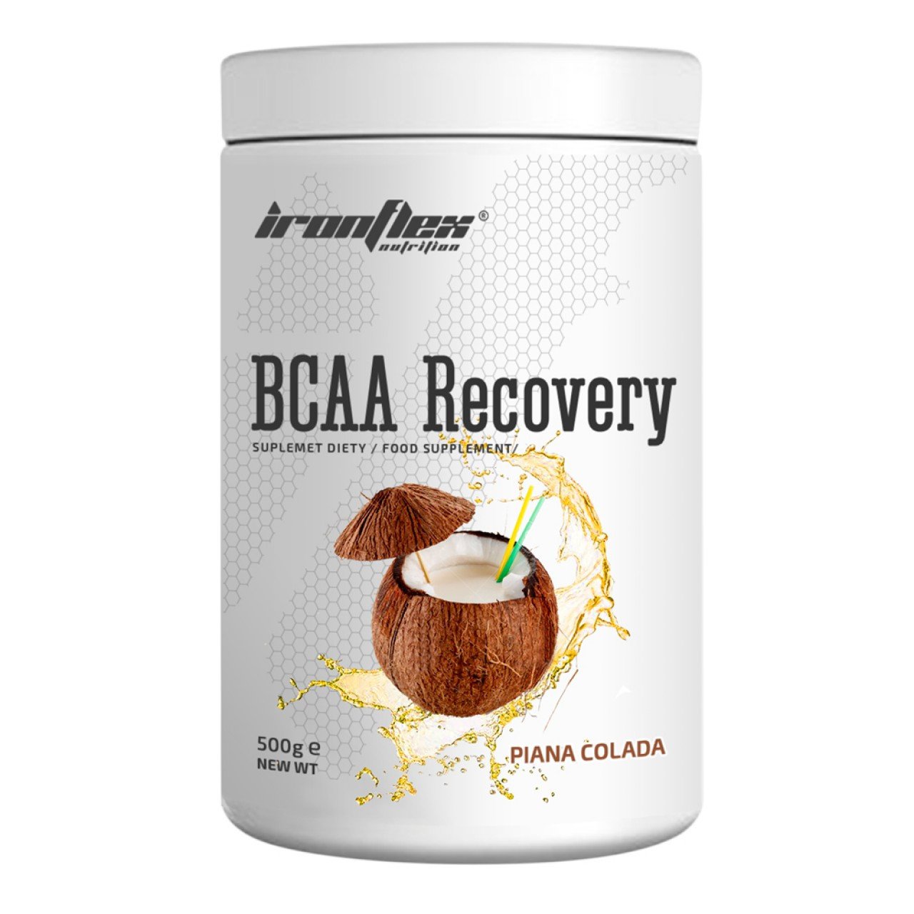 IronFlex БЦАА IronFlex BCAA Recovery 500 грам Піна колада, , 