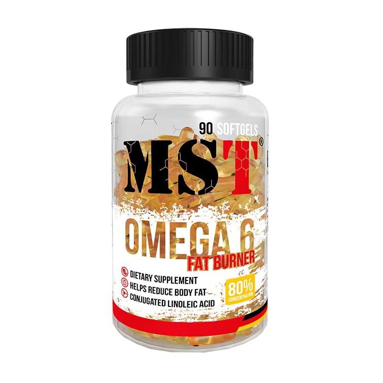 Жирные кислоты MST Omega 6 Fat Burner 90 капсул,  мл, MST Nutrition. Омега 3 (Рыбий жир). Поддержание здоровья Укрепление суставов и связок Здоровье кожи Профилактика ССЗ Противовоспалительные свойства 