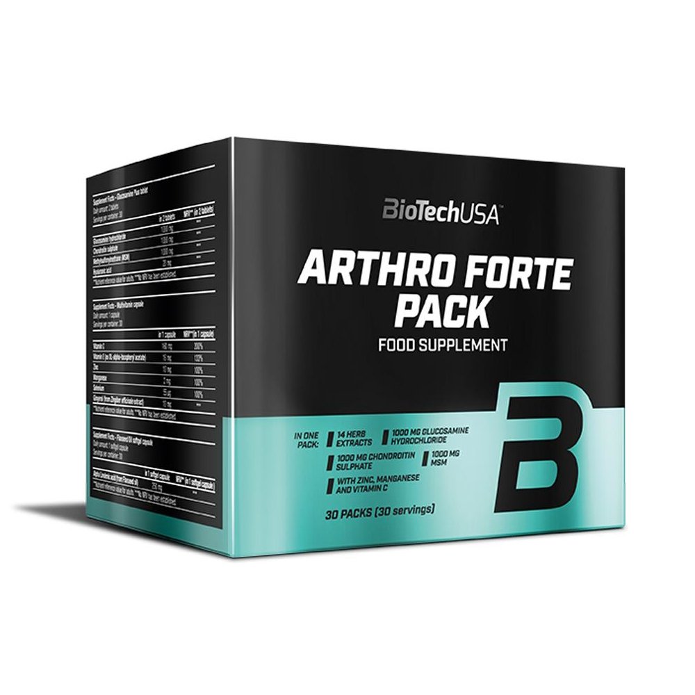 Для суставов и связок Biotech Arthro Forte Pack, 30 пакетиков,  ml, BioTech. For joints and ligaments. General Health Ligament and Joint strengthening 