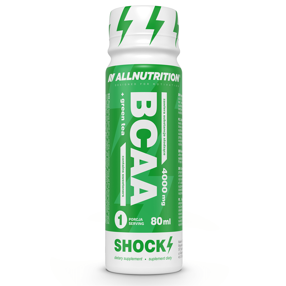 AllNutrition BCAA AllNutrition BCAA + Green Tea Shock, 80 мл, , 80 
