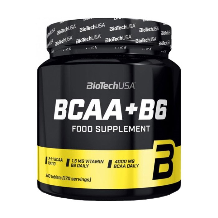 BCAA BioTech BCAA + B6, 340 таблеток,  ml, BioTech. BCAA. Weight Loss recovery Anti-catabolic properties Lean muscle mass 