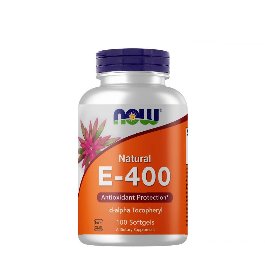 Витамины и минералы NOW Vitamin E-400 D-Alpha Tocopheryl, 100 капсул,  ml, Now. Vitamins and minerals. General Health Immunity enhancement 