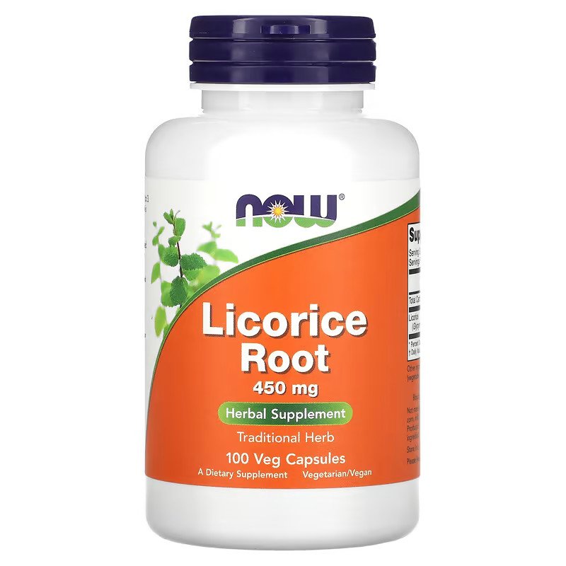 Now Натуральная добавка NOW Licorice Root 450 mg, 100 вегакапсул, , 