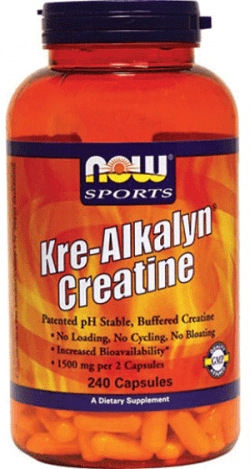 Kre-Alkalyn Creatine, 240 pcs, Now. Creatine monohydrate. Mass Gain Energy & Endurance Strength enhancement 