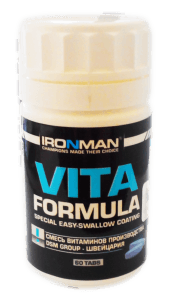 Вита формула, 60 pcs, Ironman. Vitamin Mineral Complex. General Health Immunity enhancement 