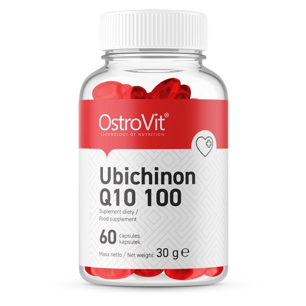 Витамины и минералы OstroVit Ubichinon Q10 100, 60 капсул,  мл, OstroVit. Коэнзим-Q10. Поддержание здоровья Антиоксидантные свойства Профилактика ССЗ Толерантность к физ. нагрузкам 