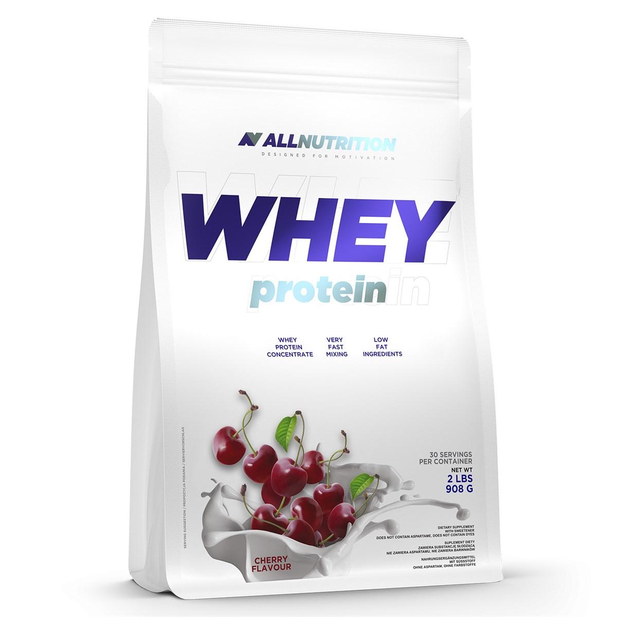 AllNutrition Сывороточный протеин концентрат AllNutrition Whey Protein (900 г) алл нутришн Cherry, , 