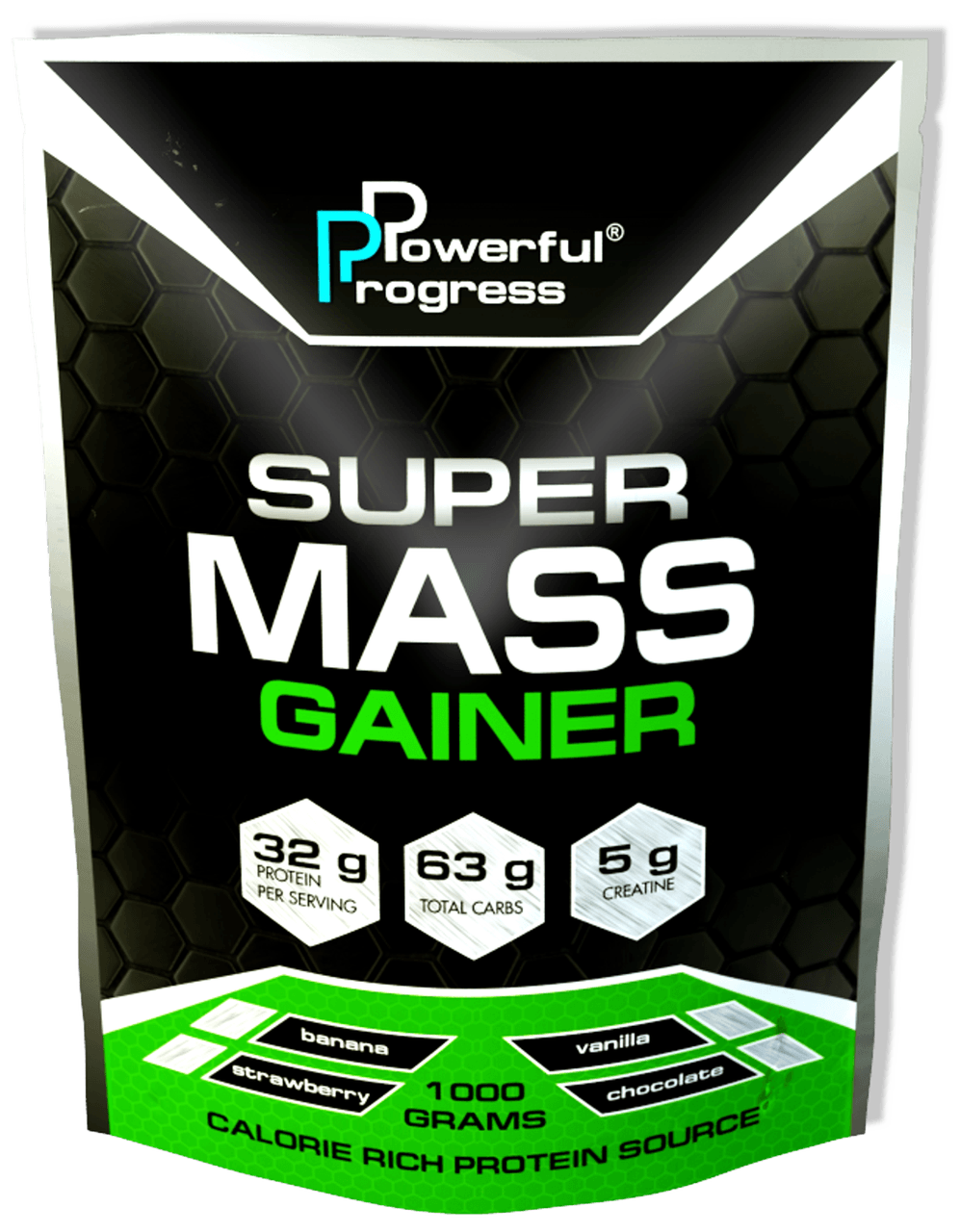 Super Mass Gainer, 1000 g, Powerful Progress. Ganadores. Mass Gain Energy & Endurance recuperación 