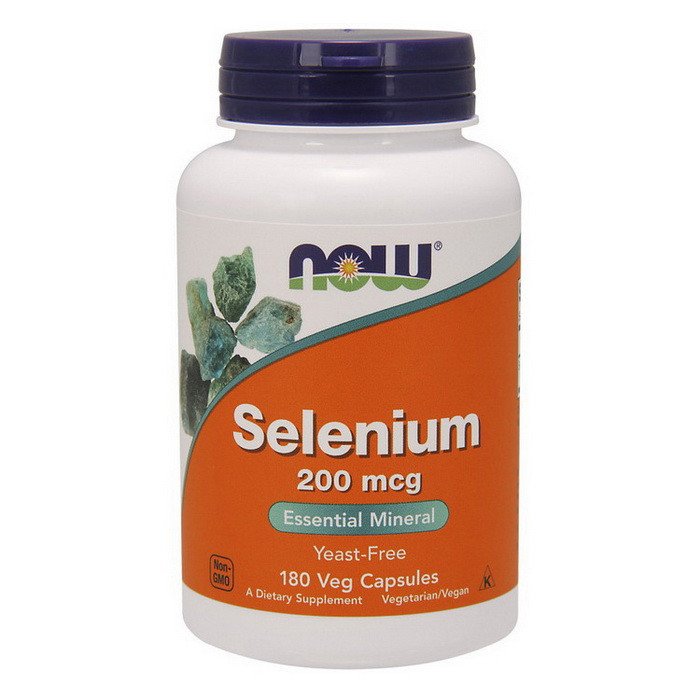 Селен Now Foods Selenium 200 mcg (180 капс) нау фудс селениум,  ml, Now. Selenium. General Health Immunity enhancement Skin health Strengthening hair and nails 