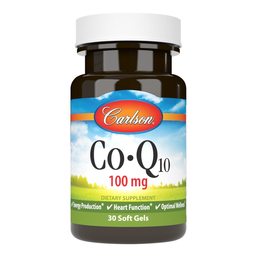 Натуральная добавка Carlson Labs CoQ10 100 mg, 30 капсул,  мл, Carlson Labs. Hатуральные продукты. Поддержание здоровья 