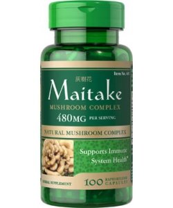 Maitake Mushroom Complex 480 mg, 100 шт, Puritan's Pride. Спец препараты. 