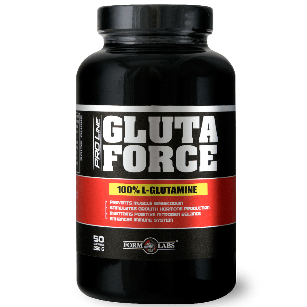 GlutaForce, 250 g, Form Labs. Glutamina. Mass Gain recuperación Anti-catabolic properties 