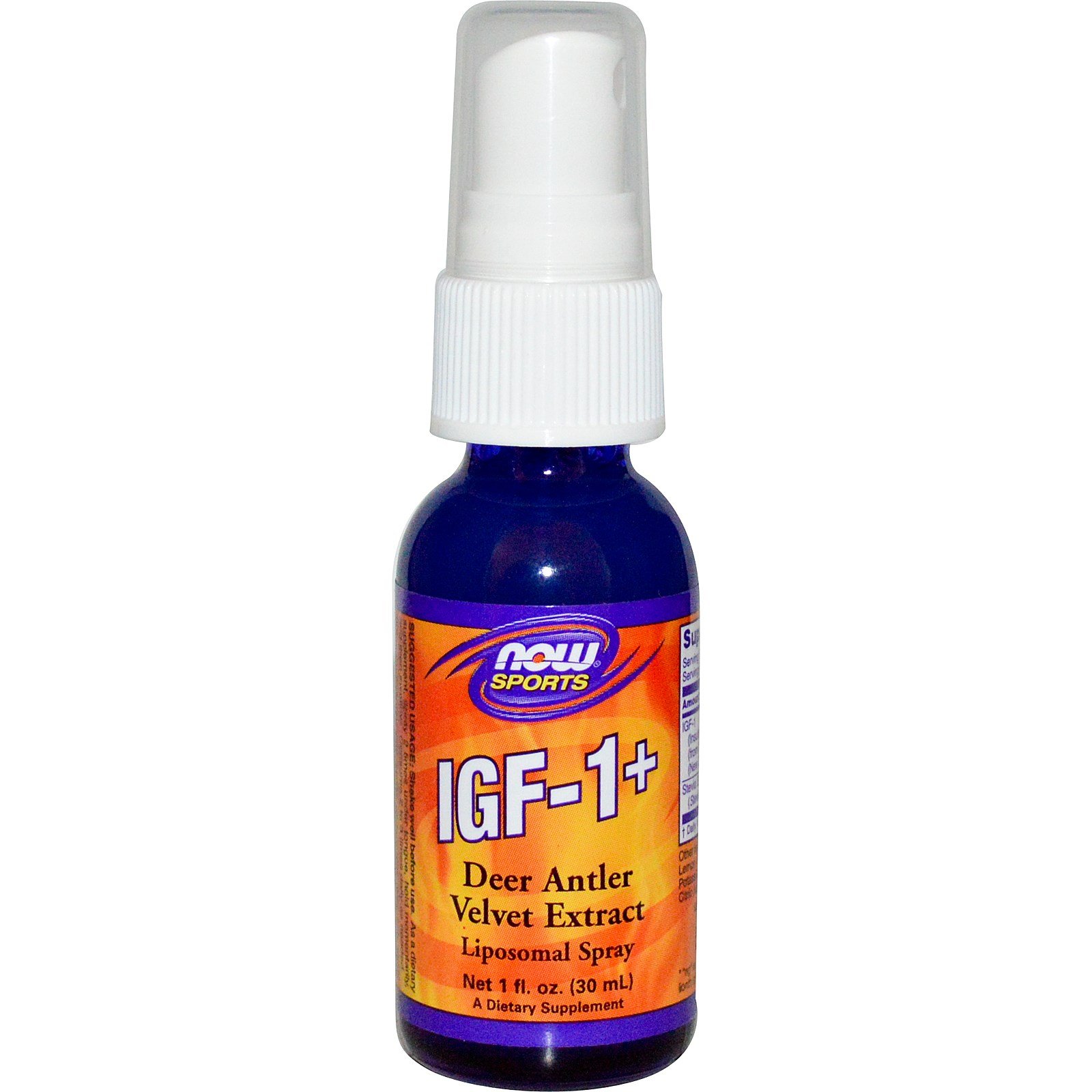 IGF-1 LipoSpray, 30 мл, Now. Спец препараты. 