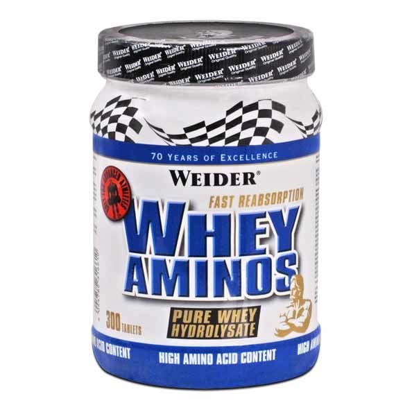 Whey Aminos, 300 шт, Weider. Аминокислотные комплексы. 