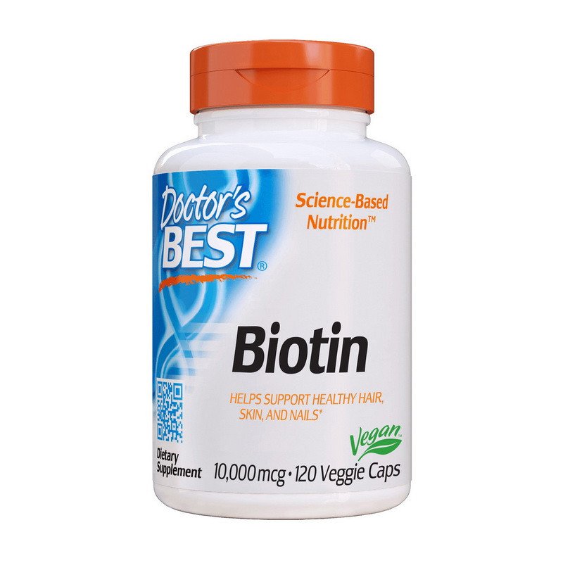 Doctor's BEST Биотин Doctor's Best Biotin 10,000 mcg (120 капс) витамин Б7 доктор бест, , 