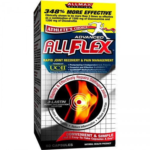 AllFlex, 60 шт, AllMax. Хондропротекторы. Поддержание здоровья Укрепление суставов и связок 