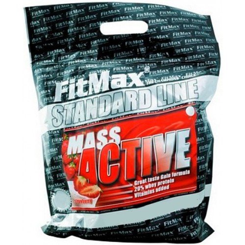 Гейнер FitMax Mass Active, 4 кг Клубника,  мл, FitMax. Гейнер. Набор массы Энергия и выносливость Восстановление 