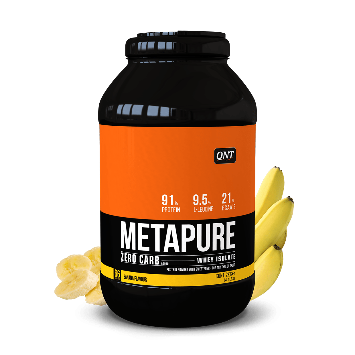 QNT Сывороточный протеин изолят QNT Metapure ZC Isolate (2 кг) метапур banana, , 