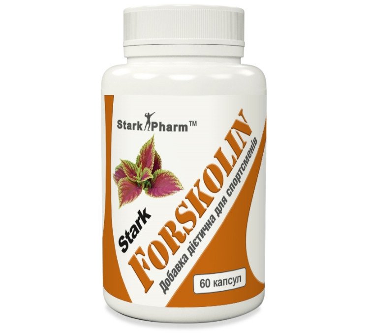 Stark Forscolin (Coleus Forskohlii) 250 мг 60 капс (форсколін),  ml, Stark Pharm. Post Entreno. recuperación 